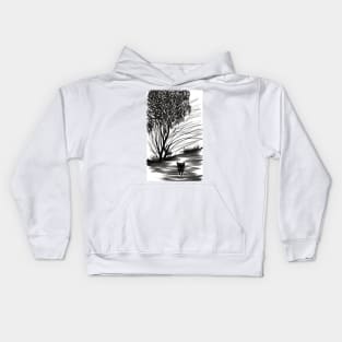 Black and White Dreams Kids Hoodie